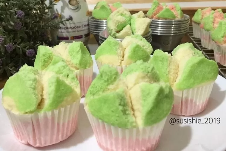 Padahal Tanpa Pengawet Bisa Tahan 4 Hari, Resep Bolu Kukus Pandan Mekar ...