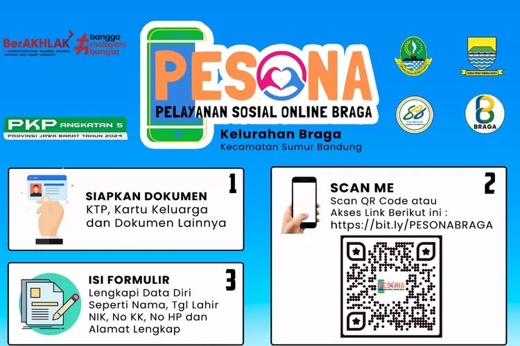 Kelurahan Braga Hadirkan Pesona, Permudah Mengurus Kesejahteraan Sosial (Humas Bandung / GoraJuara.com)