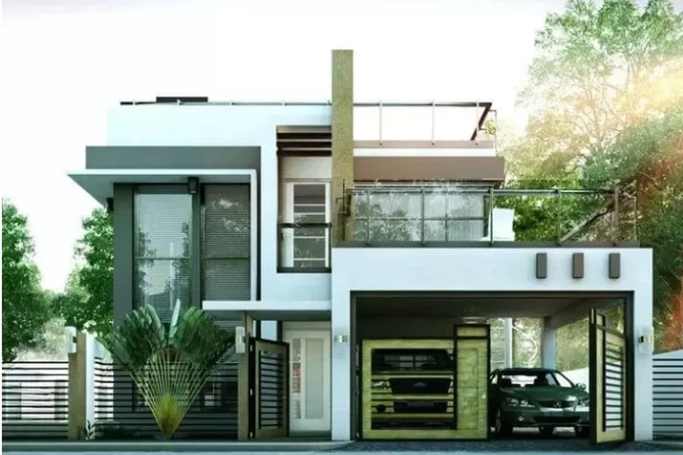 Inilah Desain Rumah Lantai Dengan Rooftop Modern Dan Minimalis Flores News