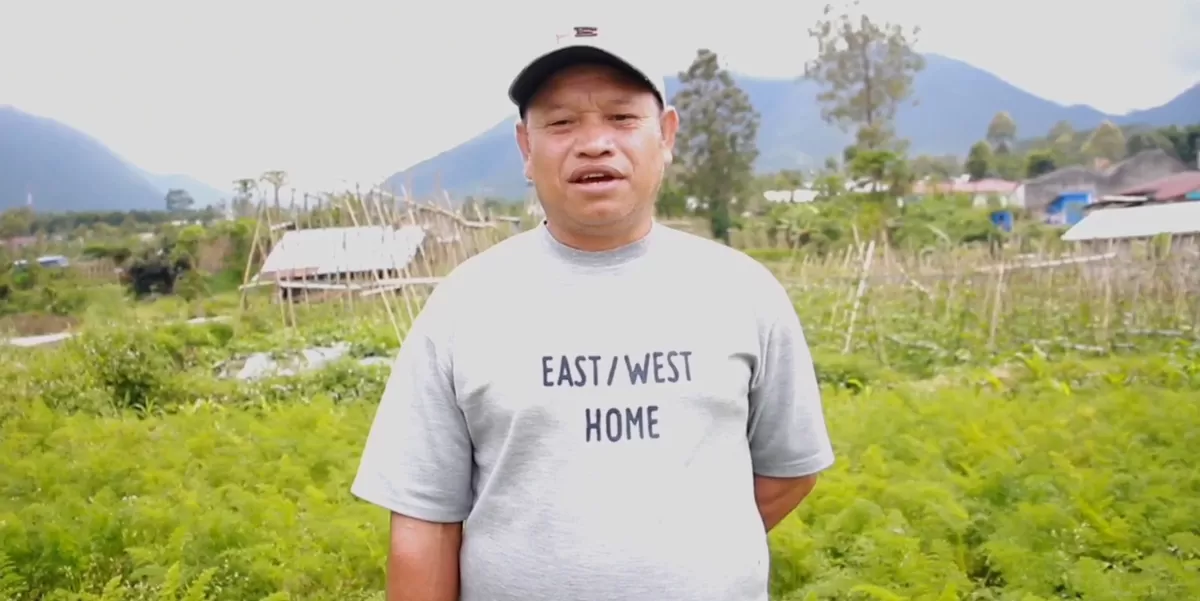 Ketua Kelompok Tani Locak Jaya, Kelurahan Wali, Kecamatan Langke Rembong, Anselmus Deok mengatakan MBG menjadi berkah bagi para petani. (Kalimantansatu.com/Dok. IST)