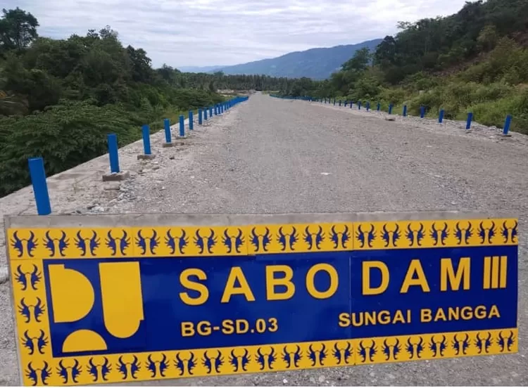 Proyek Sabo Dam di Kabupaten Sigi, tepatnya di Desa Bangga, Kecamatan Dolo Selatan.
