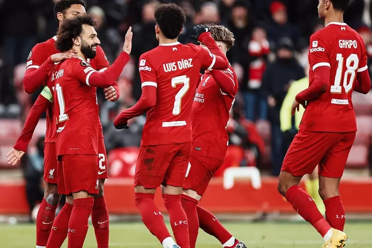 Liverpool pesta gol dalam pertandingan melawan LASK paad Kamis (30/11) waktu setempat (Instagram @liverpoolfc)