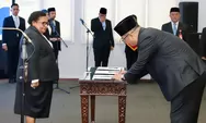 Lantik Tiga Pejabat Kemendagri, Ini Pesan Wamendagri Ribka Haluk