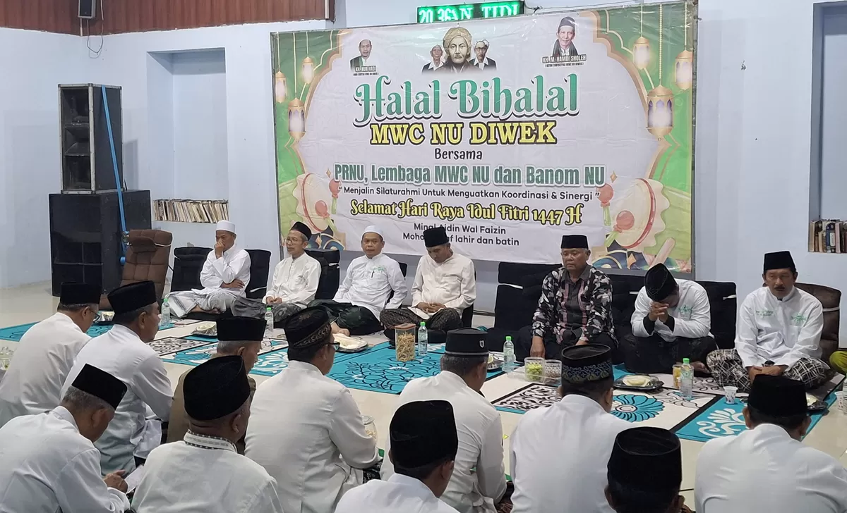 Acara halalbihalal MWC NU Diwek Jombang