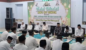 Gelar Halalbihalal, MWC NU Diwek Jombang Koordinasi dan Sinergikan Kepengurusan