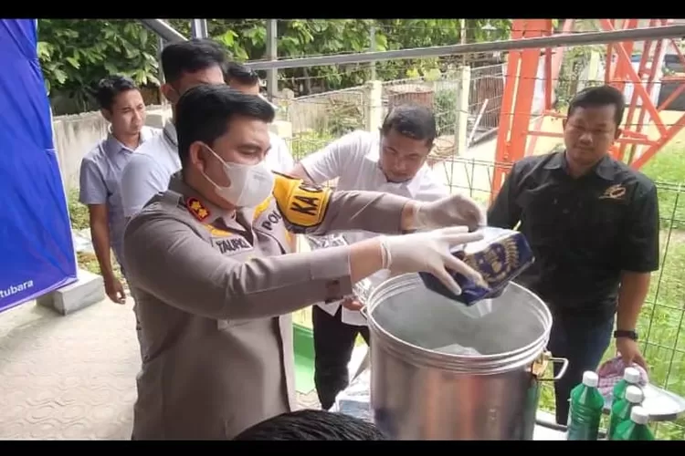 Kapolres Batubara melaksanakan pemusnahan barang bukti narkotika