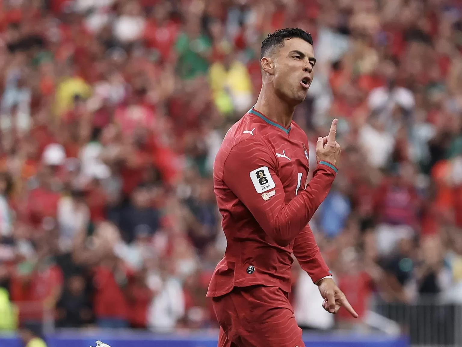 Hasil Piala Dunia 2026: SIUUUU....Cristiano Ronaldo Menggila! Cetak Brace, Portugal Unggul 3-0 atas Uzbekistan di Babak Pertama  (kliksolonews/dok FIFA World Cup)