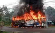 Bus Patas Haryanto Terbakar di Temanggung, 30 Penumpang Selamat Usai Mesin Picu Kebakaran