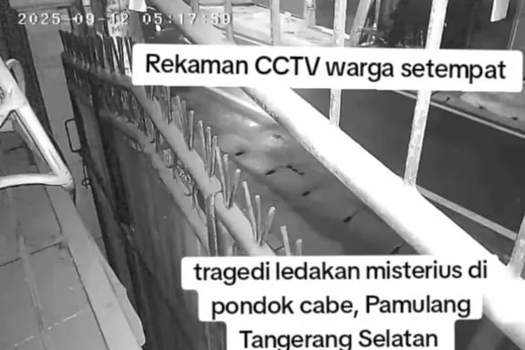 Detik-Detik Ledakan Pamulang Terekam CCTV. (Instagram @ramjoy_)