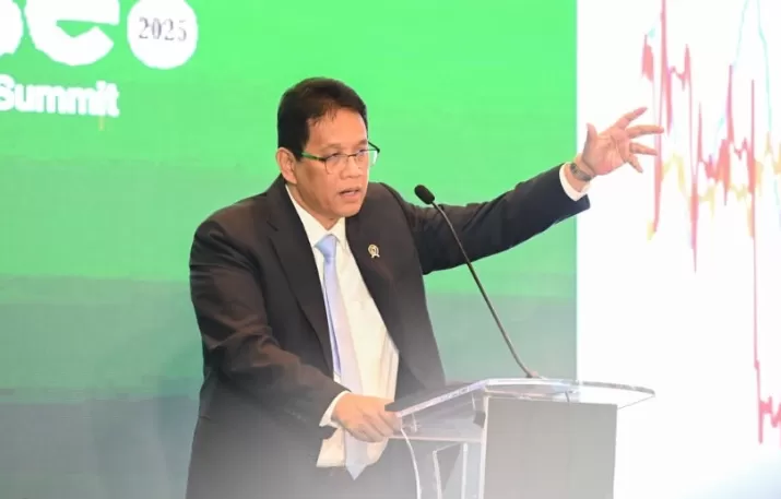 Purbaya di forum Bloomberg Businessweek Indonesia (Sumber: Instagram @bloombergtechnoz) 