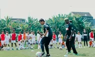 Puluhan Anak Jogja Berlatih Sepakbola Bareng Indra Sjafri, Lima Dapat Goldern Tiket Bertemu Patrice Evra