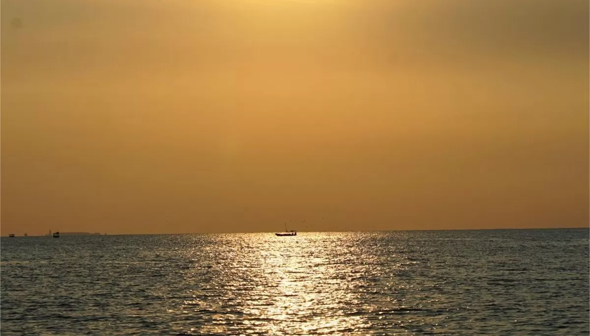 Suasana sunset di Pulau Pantara Kepulauan Seribu (instagram.com/@pulaupantara)