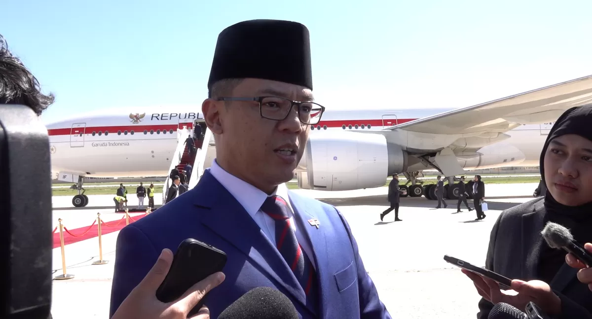 Menteri Luar Negeri Sugiono menyampaikan bahwa Yordania berkomitmen dan siap mendukung pengiriman pasukan Indonesia untuk menjaga perdamaian di Gaza, Palestina. (Kalimantansatu.com/Dok. Bakom RI)