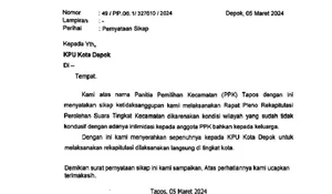 Bukan Hoaks Tapi PPK Tapos Depok Tak Jadi Undur Diri, Rekapitulasi Molor Lagi
