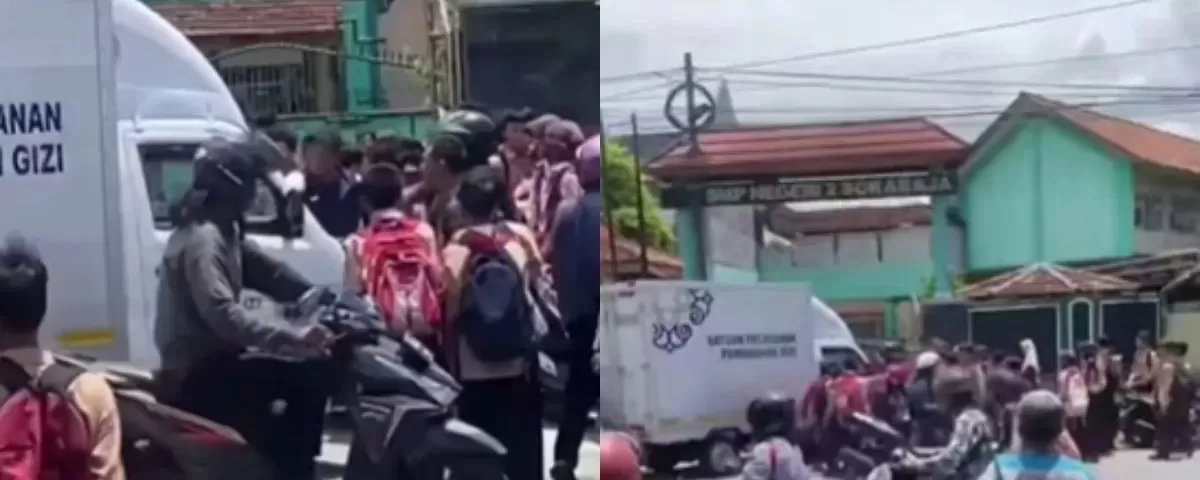 Viral Mobil MBG Ditolak Masuk ke SMPN 2 Sokaraja Jawa Tengah Diduga Gegara Telat Distribusi Paket Makan Gratis - WartaPesona.com (Si Jogja)