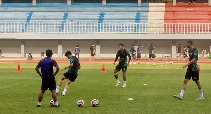 Skuad PSIM saat berlatih di Mandala Krida (Harminanto)