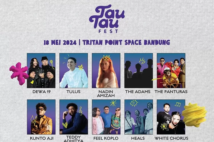 Tau Tau Festival hadirkan banyak musisi lokal berkualitas (Foto: Gorajuara/ Instagram/ @tautaufestival)