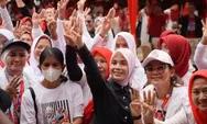Siti Atikoh Senang Bisa Dukung Ganjar di Merah Meriah