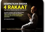 Sholat Dhuha 4 Rakaat di Bulan Puasa Memiliki Pahala Besar