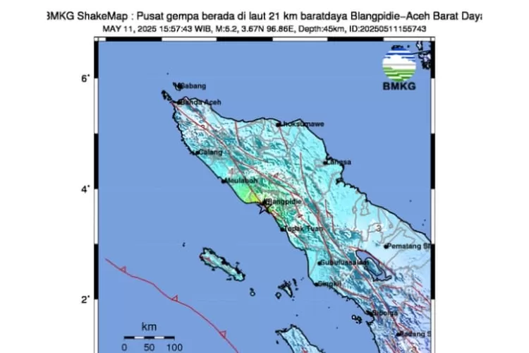 Gempa di Aceh hari ini, keterangan BMKG