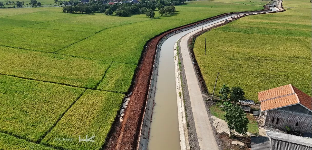 Irigasi makin andal, panen pun lebih maksimal.