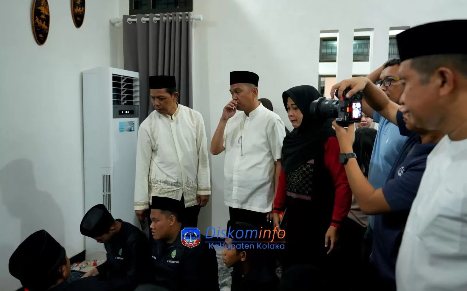 Suasana duka di rumah almarhum Haerul Saleh