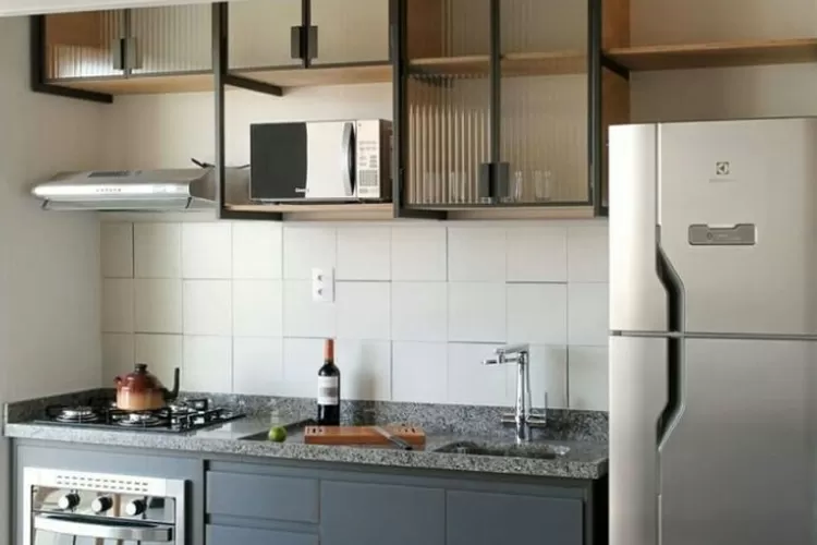 Tips desain kitchen set motif keramik pada dapur kecil. Foto/Instagram (Foto/Instagram)