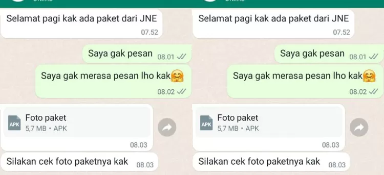 Waspada! Modus Penipuan Online Berkedok Kurir, Jangan Klik Foto Paket ...