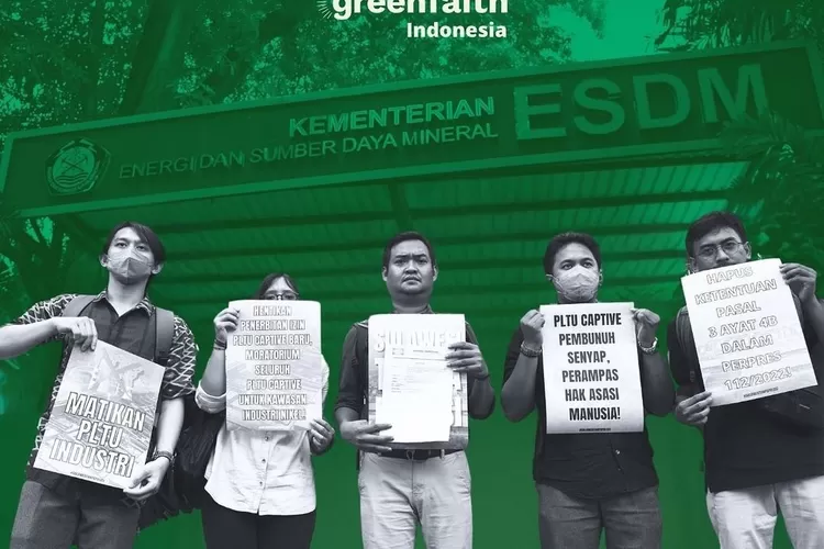 Desakan #SulawesiTanpaPolusi ke Jokowi: Revisi Perpres 112/2022 untuk hentikan polusi PLTU yang ancam kesehatan! (Instagram @greenfaith.id / HukamaNews.com)