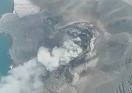 Aktivitas Vulkanik Gunung Anak Krakatau Turun, Hanya Menyisakan Asap Kawah dan 2 Jenis Gempa, Status Waspada 
