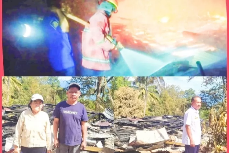 Tragedi Subuh Hari, Api cepat Menjalar, Seisi Rumah Ludes Dilalap Sijago Merah di Morut