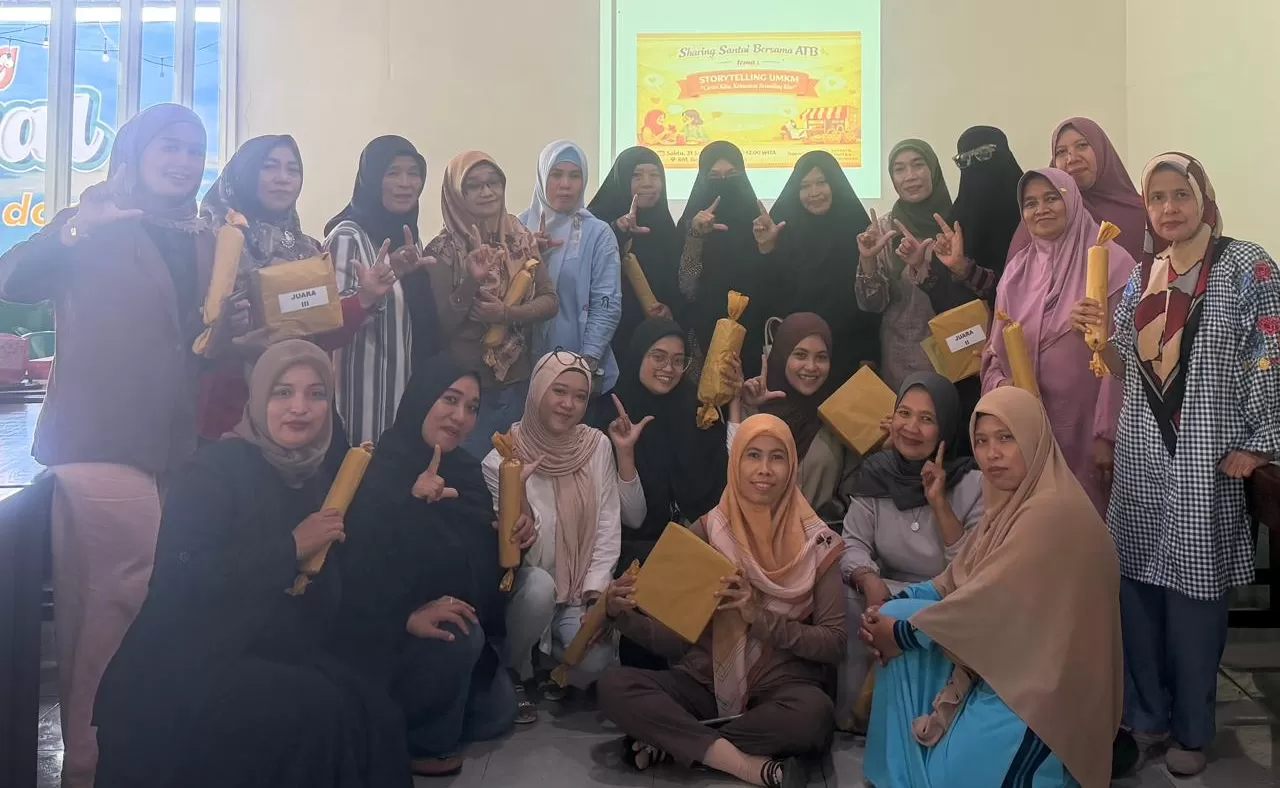 kegiatan Sharing Santai bersama ATB dengan tema &ldquo;StorytUMKM: Cerita Kita, Kekuatan Branding Kita di Era Digital&rdquo;, Sabtu (31/1/2026), di RM Bang Awal.