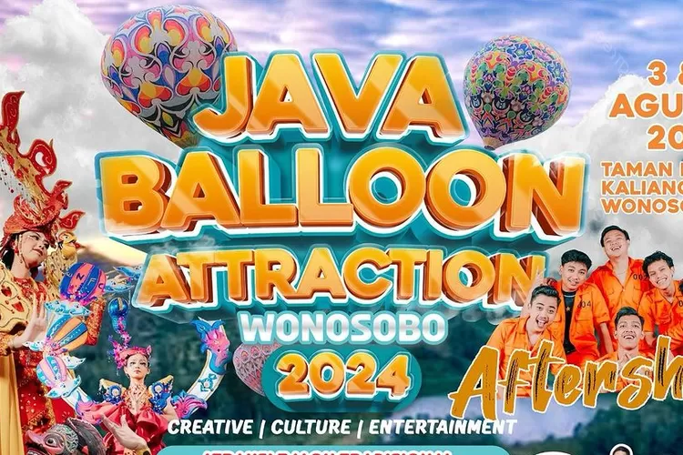 Aftershine dan Mas Pee akan menjadi bintang tamu dalam acara Java Balloon Attraction di Wonosobo. (Instagram/disparbudwonosobo)