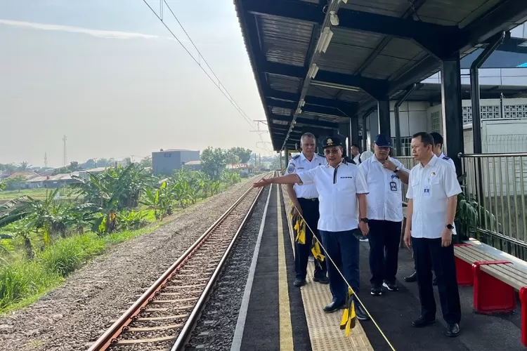 Stasiun Pondok Rajeg yang terletak di Kelurahan Jatimulya, Kecamatan Cilodong siap diresmikan. (ISTIMEWA)