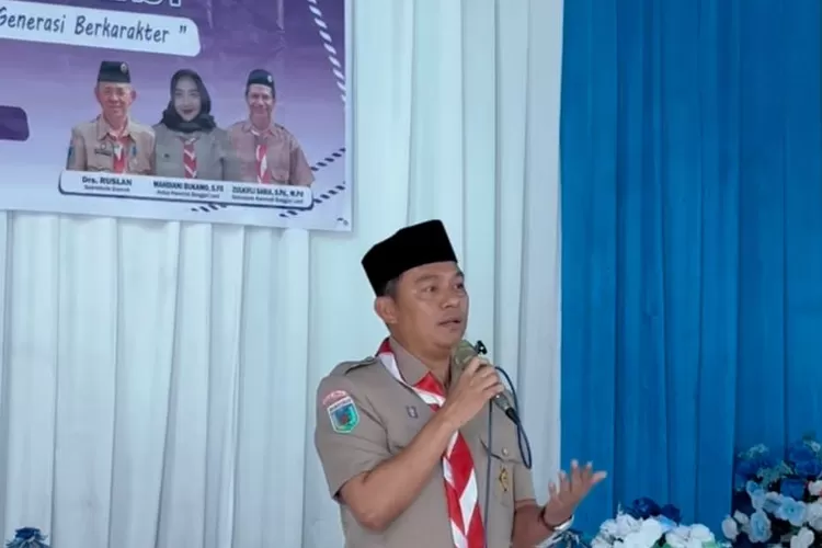 Patwan Kuba terpilih sebagai ketua kwarcab pramuka Banggai Laut periode 2025-2030. (Foto : Metro Sulteng)