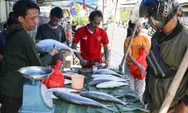 Penjualan Ikan Bandeng di Rawa Belong Ramai Pembeli