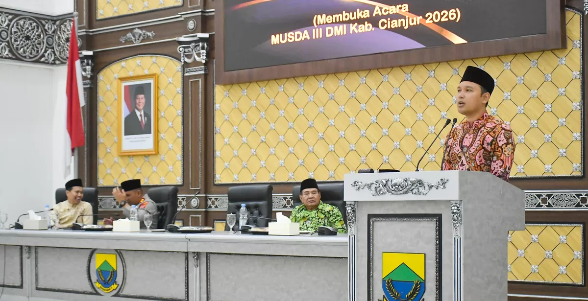 Bupati Cianjur di acara DMI. (FOTO: Ist)