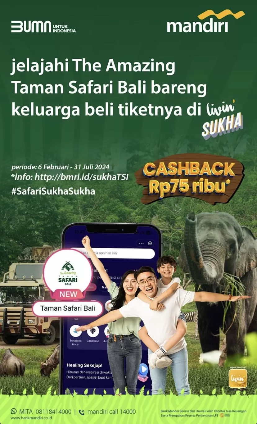 Mau Liburan Ke Taman Safari Indonesia Beli Tiketnya Lewat Fitur Livin