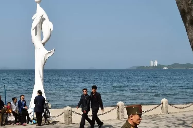 Pantai Wonsan Kalma, Korea Utara. (tempo.co)