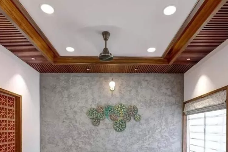 Ilustrasi model plafon PVC minimalis untuk ruang tamu