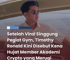 Viral! Timothy Ronald Dihujat Usai Sebut Gym Bodoh dan Akademi Crypto Bikin Rugi Member Hingga 100%