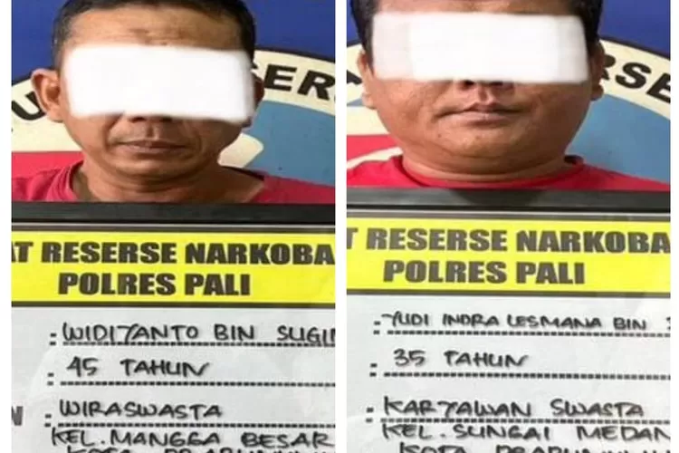 Dua pria asal Kota Prabumulih diringkus Satresnarkoba Polres PALI saat hendak transaksi narkoba di Jalur Lintas Betung&ndash;Pengabuan, tepatnya di Desa Betung, Kecamatan Abab, Selasa (10/6/2025) sore. (B4R/KetikPos.com)