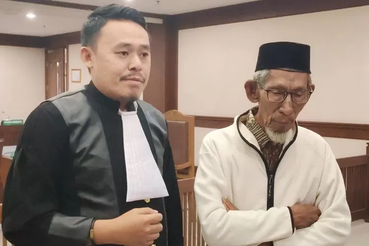 Saad Fadhil Sa&rsquo;di usai sidang putusan sela di Pengadilan Negeri Jakarta Pusat pada Rabu (14/8). (ISTIMEWA)