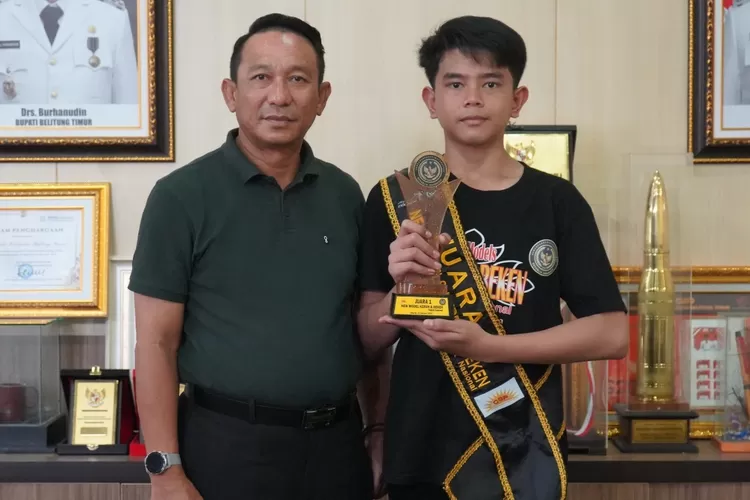 Bupati Belitung Timur berharap agar pencapaian yang diraih oleh Varel bisa menjadi inspirasi bagi anak2 muda yang ada di kabupaten Beltim