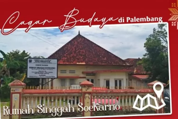 Rumah Singgah Soekarno di Palembang  (tangkapan layar instagram @kebudayaanpalembang)