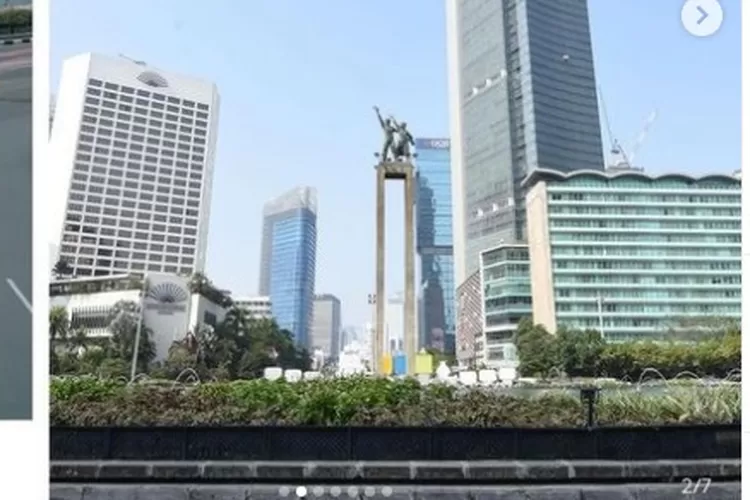Bundaran dan Hotel Indonesia sepaket jadi salah satu ikon ibukota (tangkapan layar instagram @dkijakarta)