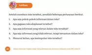 KUNCI Jawaban Bahasa Indonesia Lanjut Kelas 11 Halaman 40 Latihan: Pokok Informasi Teks Hujan Meteor Perseid