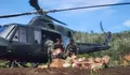 Percepat Penyaluran Bantuan Kebutuhan Pokok Korban Bencana Banjir Wilayah Sumut, TNI Gunakan Helikopter