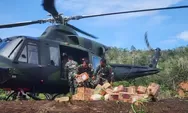 Percepat Penyaluran Bantuan Kebutuhan Pokok Korban Bencana Banjir Wilayah Sumut, TNI Gunakan Helikopter