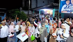 Tak Terbendung, Dukungan Calon Walikota dan Wakil Walikota Depok Nomor 1 Imam-Ririn di Harjamukti Meledak 